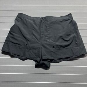 Azul by Maxine of Hollywood Womens Black Swim Shorts Board Shorts 18W 3JLRX53W